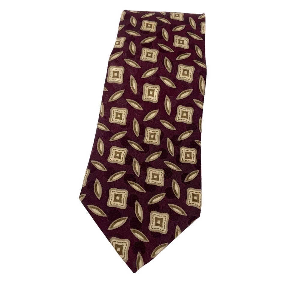 Philatus Men’s Necktie Burgundy and Cream